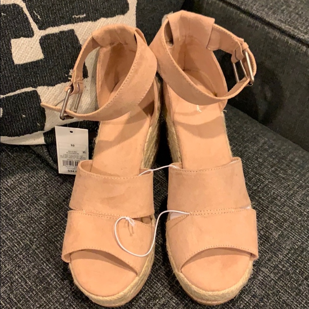 Caroline Microsuede Ankle Strap Espadrille Wedge - Picture 5 of 7